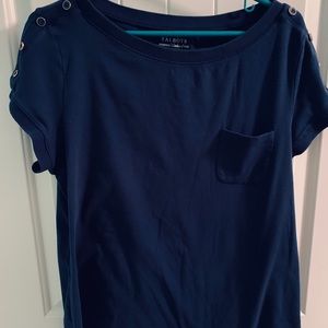 Talbots Woman Weekend Navy Tee